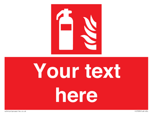 Custom Fire extinguisher Sign